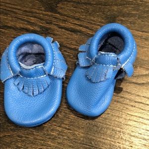 Freshly Picked size 2 moccasins- bright blue